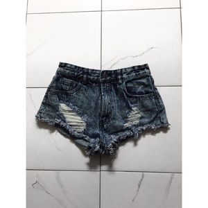 🍒 Forever21 Acid Wash Booty Shorts